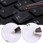 K1KF 2 шт. русские буквы-Стикеры для клавиатуры черныесиниезеленыекрасныежелтые персонажи на прозрачном фоне стандарт