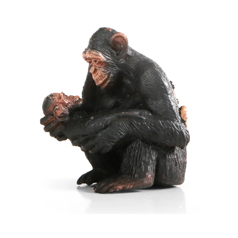 

Children's Simulation Solid Wild Animal Vinyl Monkey Model Orangutan Gibbon Monkey Ape Cognitive Toy Decoration