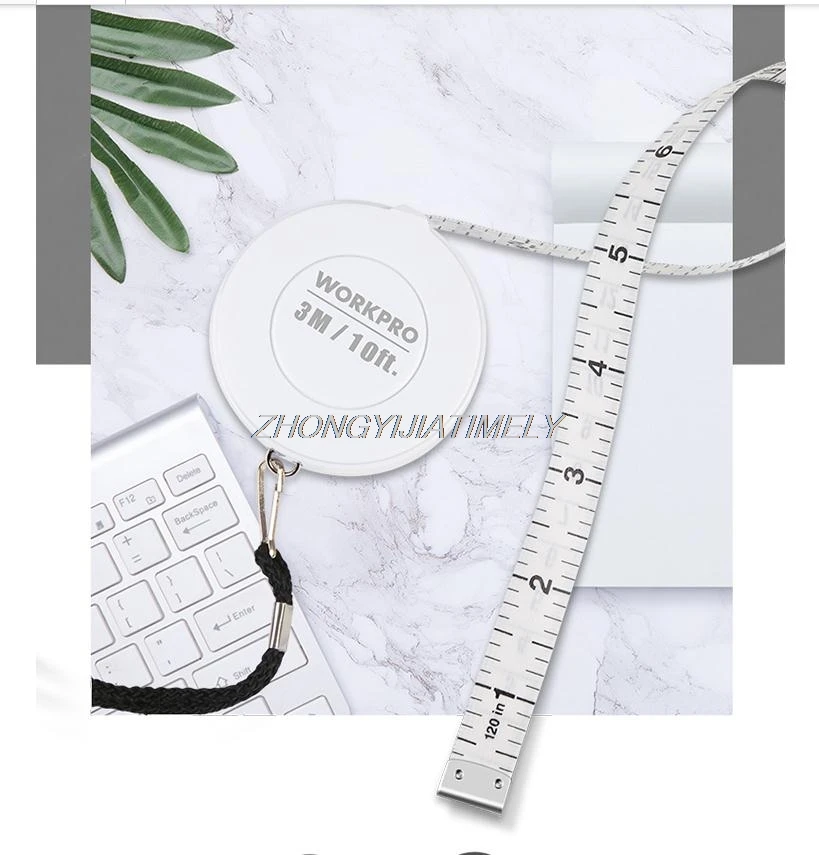 Мини рулетка 3 метра мягкая линейка стальная измерительная лента измерительный