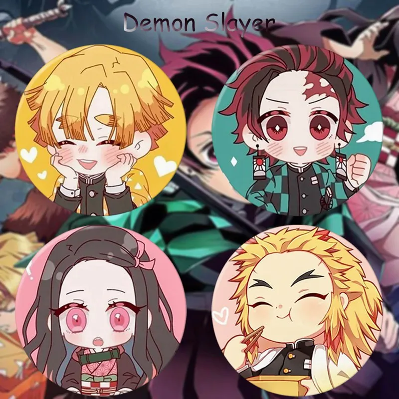 

Anime Demon Slayer: Kimetsu No Yaiba Kamado Tanjirou Cosplay Badge Backpacks Badges Button Brooch