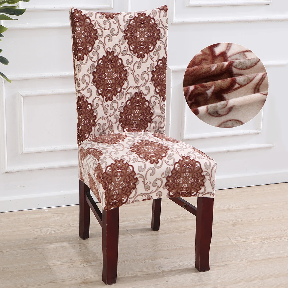 1/2/4/6 предметов суперэластичных вельветовых обеденный чехол для кресла спандекс