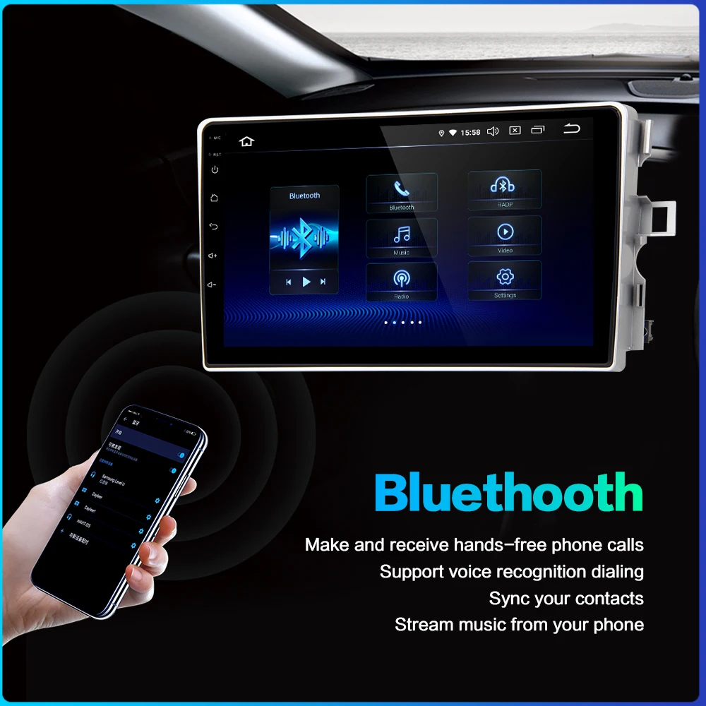 Автомагнитола fonnt 1 Din Android 9 0 для Toyota Verso EZ навигация 2012 2013 2014 2015 2016 MP3 8 &quotМульти