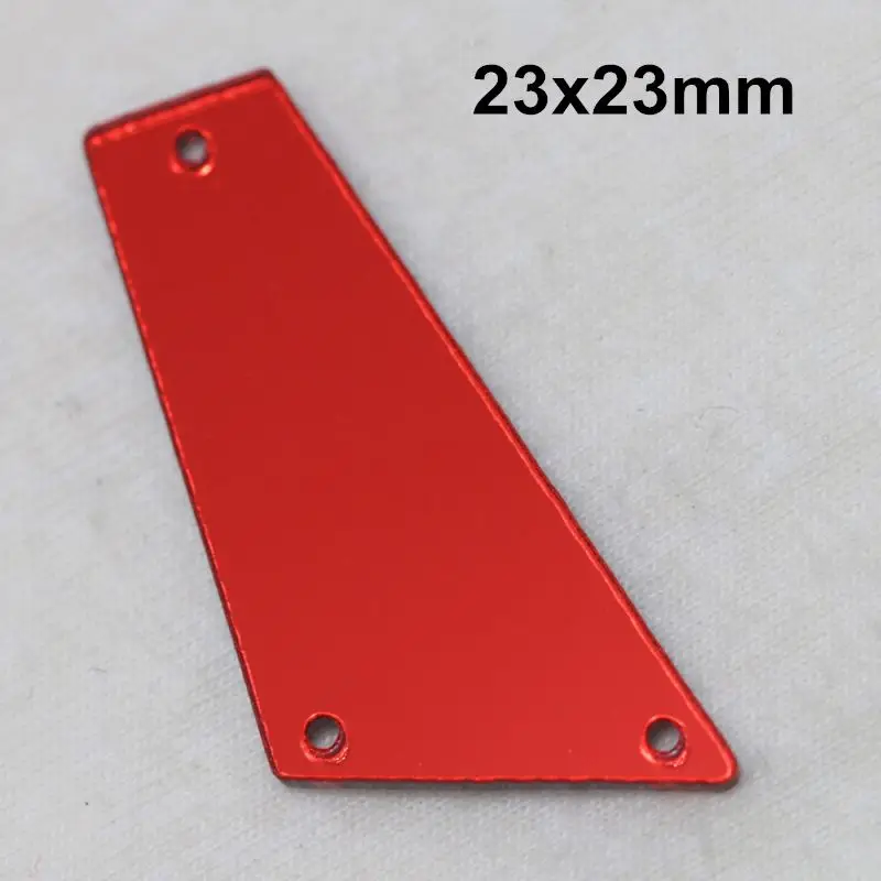 Светлый Сиам acryl ic зеркало пришить Стразы DIY Flatback зеркало акрил пришивные стразы с отверстиями для шитья - Цвет: A13-17x40