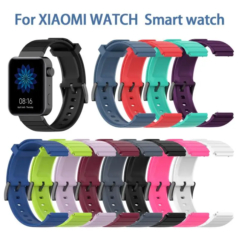 

18MM Multicolor Straps For Xiaomi Watch Smart Watch High Quality TPE Replacement Band Strap For Xiaomi Smart Watch Wrist Straps