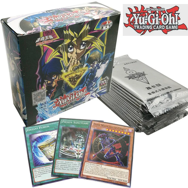 45 шт./компл. Yu Gi Oh игровые карты Классическая игра юджиох английские карточки картонные коллекционные карты с флэш-картой и металлической жестяной коробкой игрушки - Цвет: 240pcs