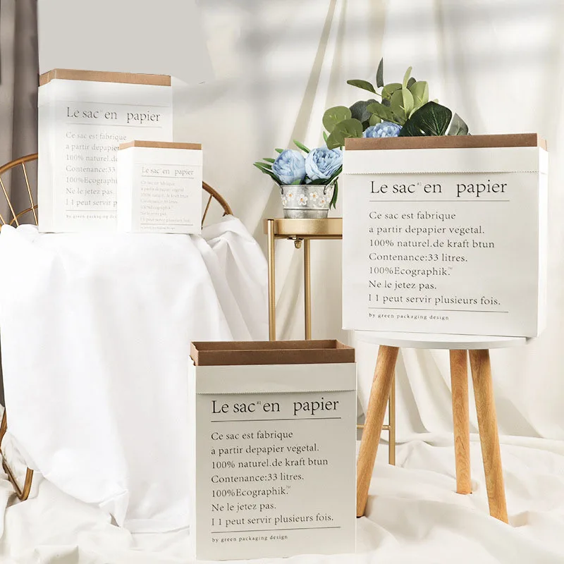 

Kraft Paper Bag Storage Mini Paper Bag Double Thick Nordic Dried Flower Paper Bag Photo Decoration Debris Storage Bag Paper Bag
