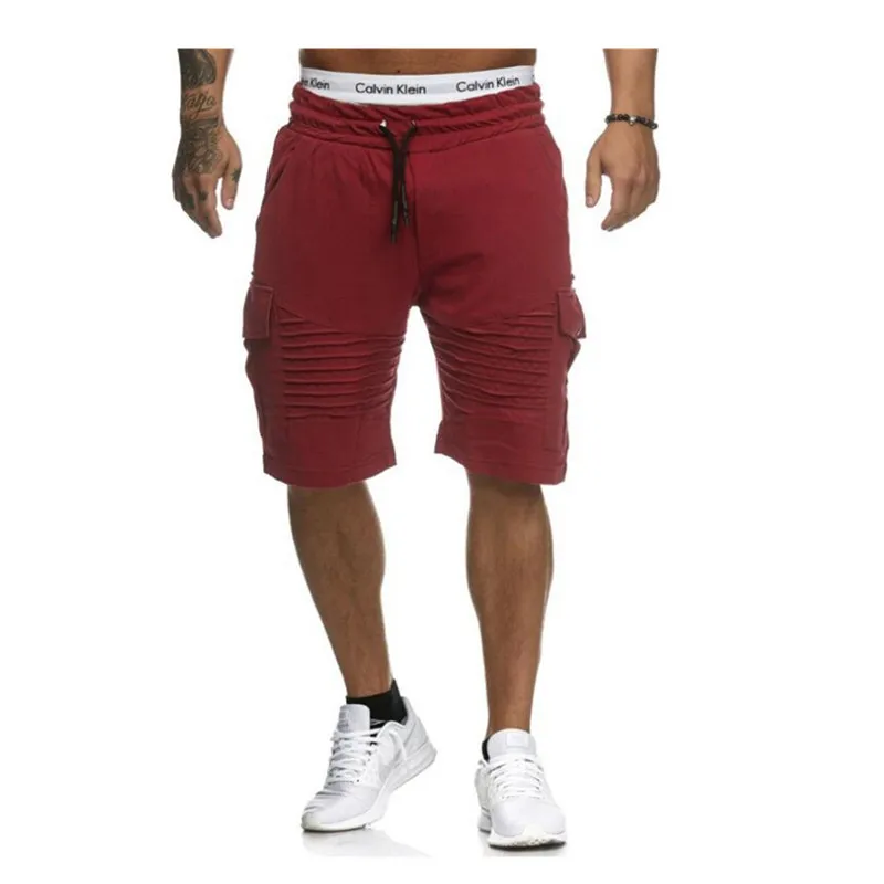 

2020 Summer Shorts Men Casual Shorts Gym Fitness Workout Shorts Solid Man Breathable Cotton Short Trousers Stripe Shorts Bermuda