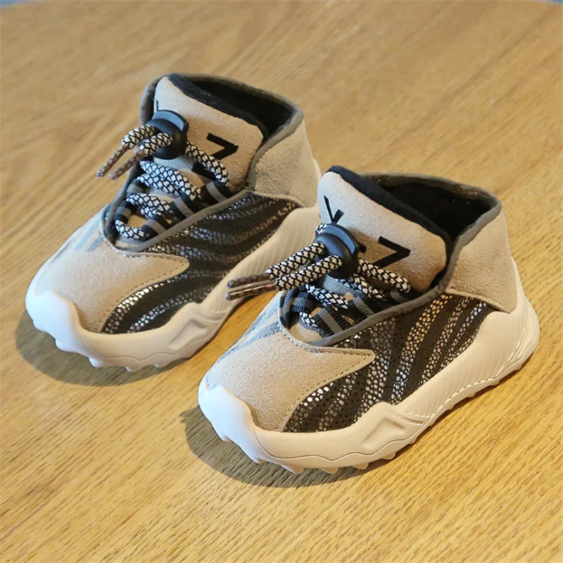 DIMI 2019 г. зимняя теплая обувь для младенцев мальчиков и девочек модная короткая