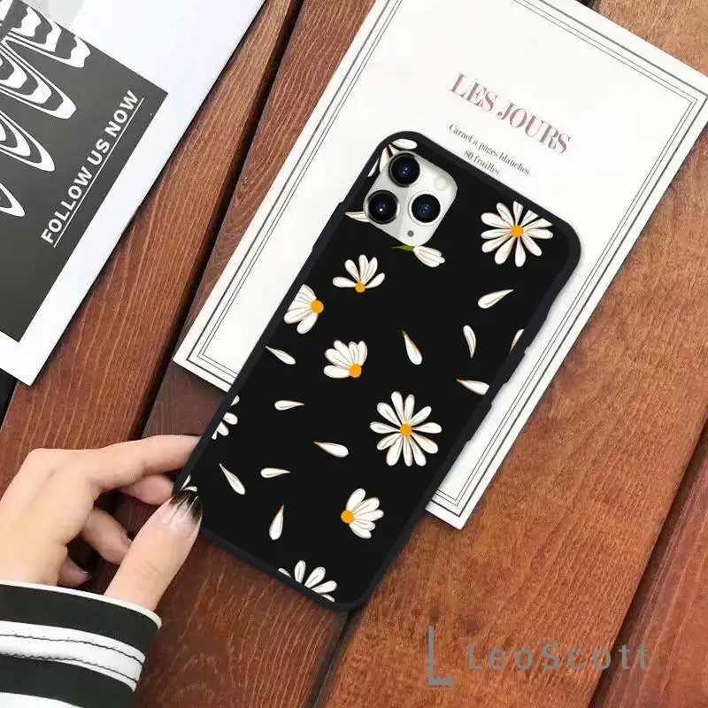

Summer Daisy Sunflower Floral Flower Phone Case for iPhone 11 12 pro XS MAX 8 7 6 6S Plus X 5S SE 2020 XR Soft silicone