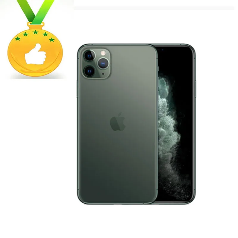 

Apple Store Global Version iPhone 11Pro Max Triple Rear Camera 6.5" Super AMOLED Display A13 Chipset IOS 13 Smart MI BlueTooth