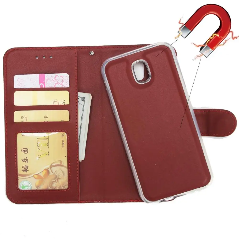 Чехол для серии samsung J3 J5 J2 730 520 310 роскошный Съемный кошелек Coque A8 5 6 7 9 с крышкой