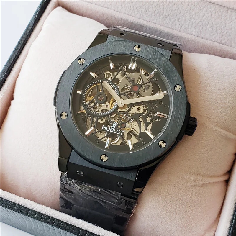 

NEW NOVELTIES Luxury Brand Mens Watches Mechanical Wristwatches Stainless Steel Strap men's wristwatch classic business dress