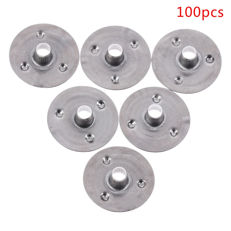 

100 Pcs Durable Waxed Candles Making Metal Wick Sustainers Carry Holders Tabs Tool Craft DIY