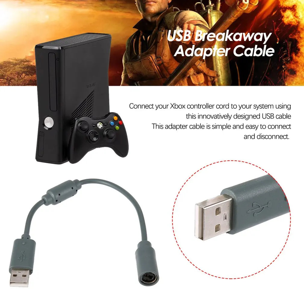 Mayitr 1 шт. 26 см USB конвертер кабель Шнур проводной ПК порт адаптер для Xbox 360