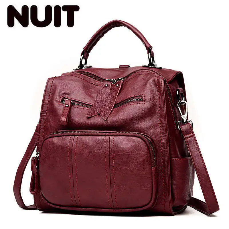 Многофункциональный рюкзак локомотив женский для отдыха новые кожаные рюкзаки