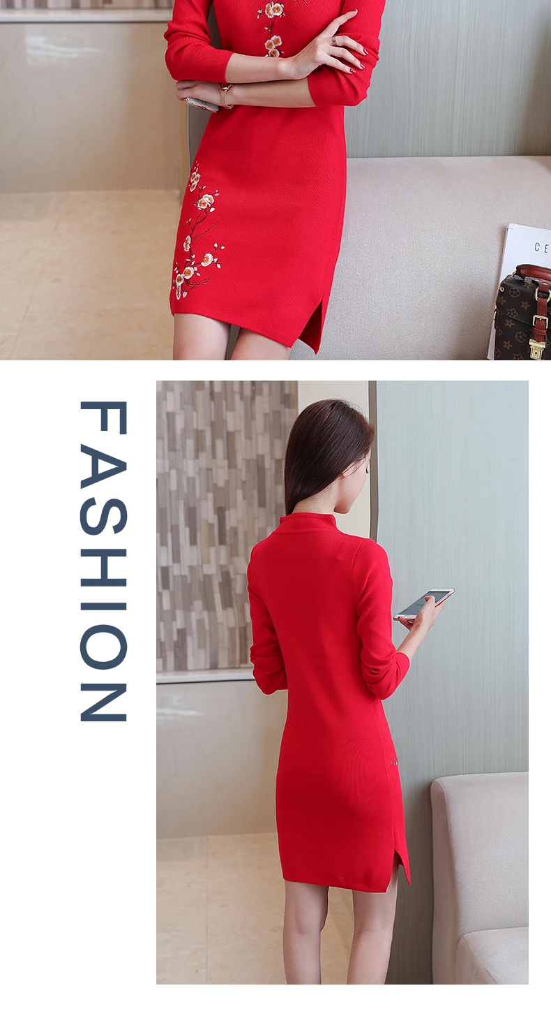 Распродажа, Vestido Qipao, современный китайский стиль, улучшенное платье чонсам, длинное платье подружки невесты, Элегантное повседневное платье с рукавами для молодых девушек