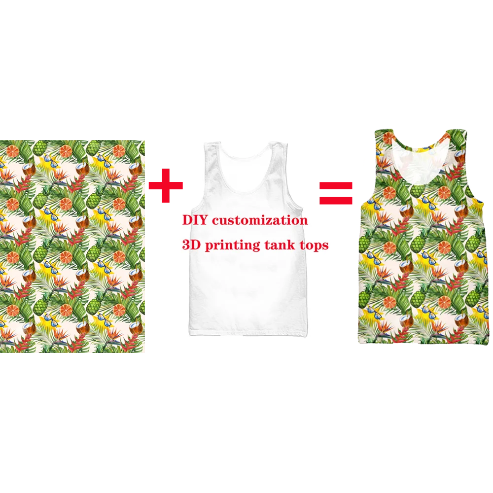

LIASOSO DIY Your Own Logo Your Own Design Men's Women's Shirts Custom Tank tops 3D Printing Fashion Funny Clothing Drop Shipping