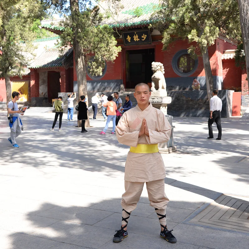 

Shaolin Monk Robe Kung fu Tai chi Suit Martial arts Wing Chun Wushu Uniforms High Quality Linen Custom Tailored