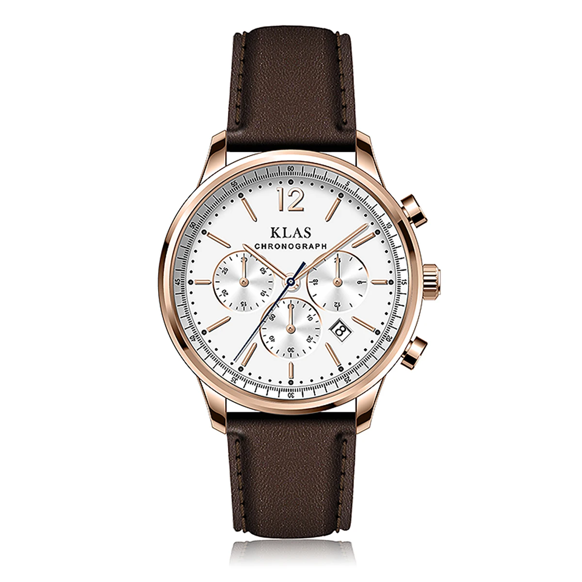 Men's leather belt waterproof   Luxury wristwatch KLAS Brand