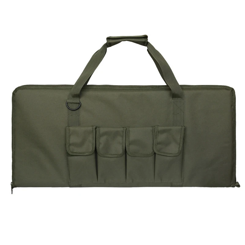 

Tactical Holster Gun Protection Case 70cm Military Carry Bag Outdoor Hunting Accessories For Four external rifle magazine pocket