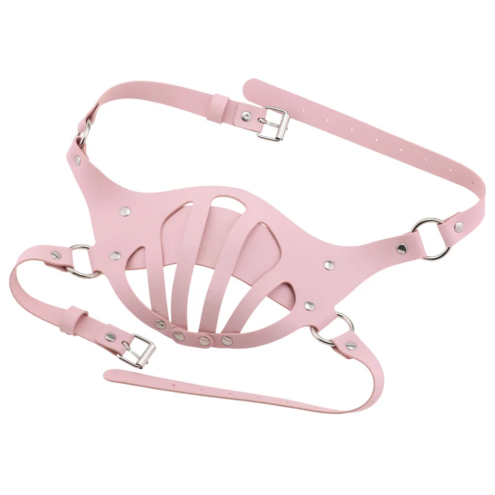 Эротический БДСМ секс бандаж кожаная упряжка маска для женщин мужчин готика панк