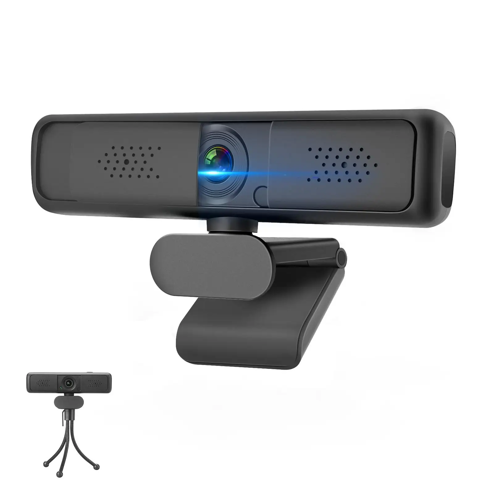 

Webcam 1440P Full HD Web Camera Microphone USB Web Cam For PC Computer Laptop Desktop with Privacy Cover Tripod Skype Camera