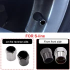 Чехол на автомобильное колесо крышки стержня вентиля шины для Audi Sline A6L A4L A3 A4 A7 A5 Q3 Q5L Q7 Q2L S4 S5 S6 S7 S8 TT RS3 RS4, 4 шт.