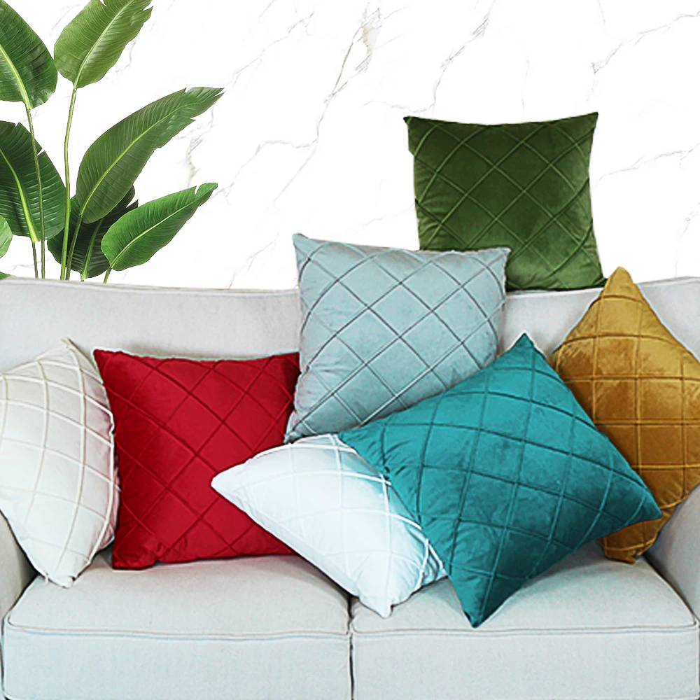 Бесплатная доставка чехол для подушки из полиэстера и бархата 40/45/50/55/60/65/70 см | Дом