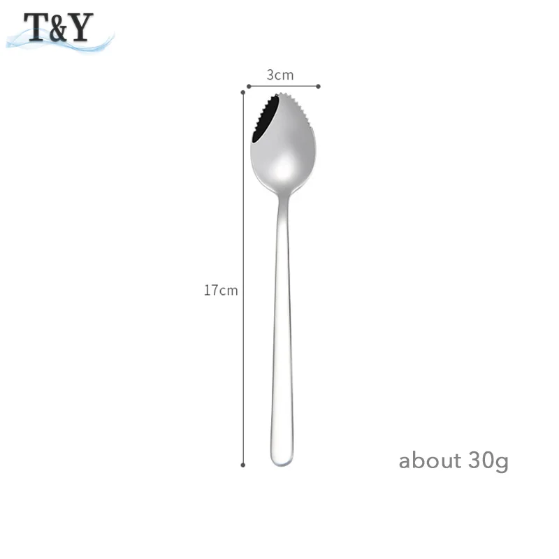 T &amp Y 1 шт. 6 7 дюймов ложки для грейпфрута Нержавеющая сталь половина зубчатых