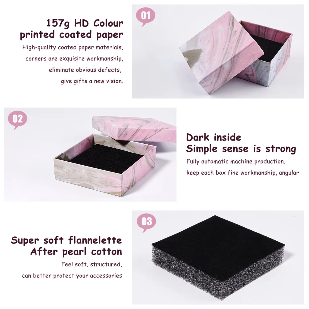 Бумажные картонные коробки для ювелирных изделий упаковочные рождественские