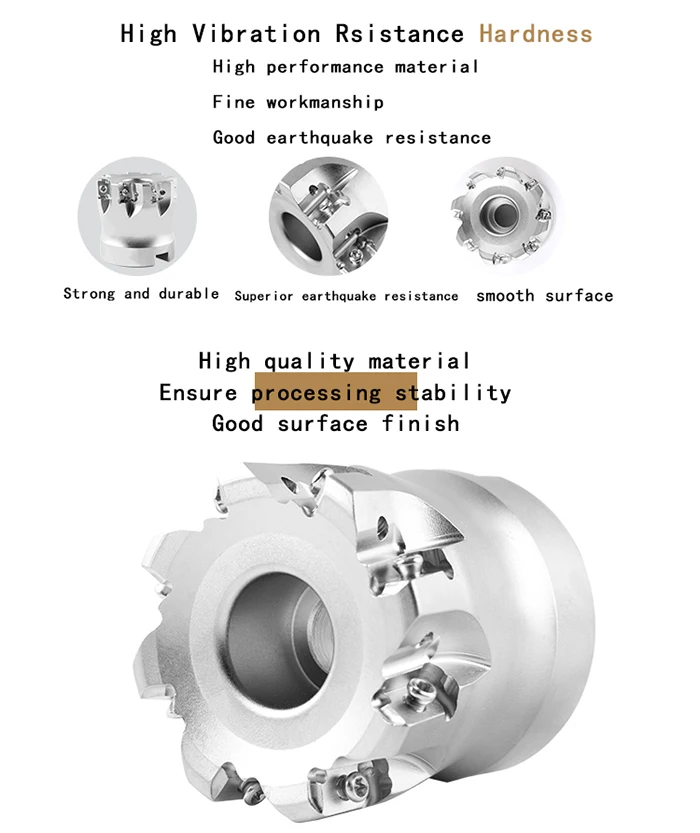 Precision fast feed milling cutter disc XLOGU030310ER-GMZ Replace kyocera MFH03R double-sided cutting cutter head