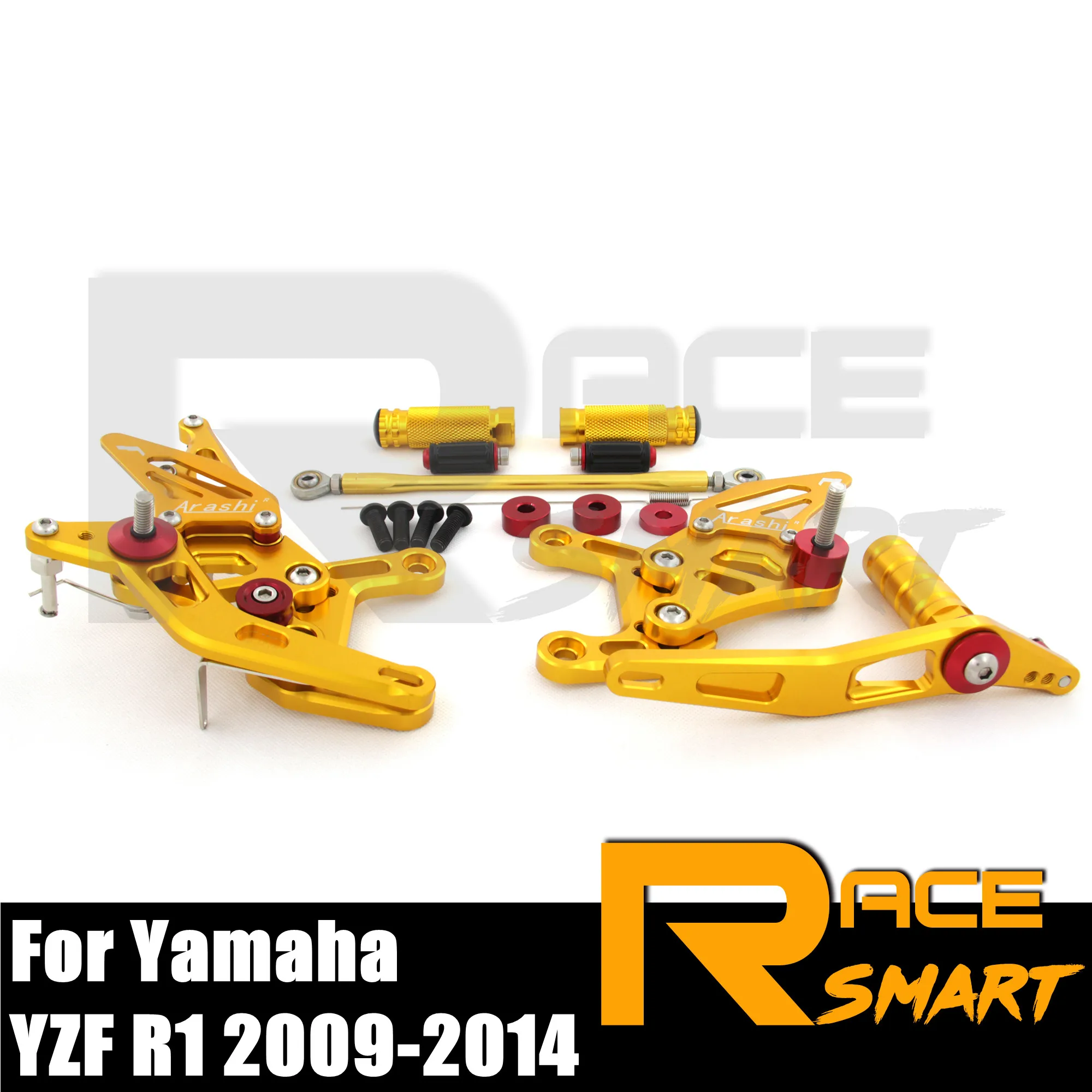 

CNC регулируемые Задние подножки для YAMAHA YZF R1 2009 - 2014 R1000 Задние подножки для ног педали аксессуары для мотоциклов