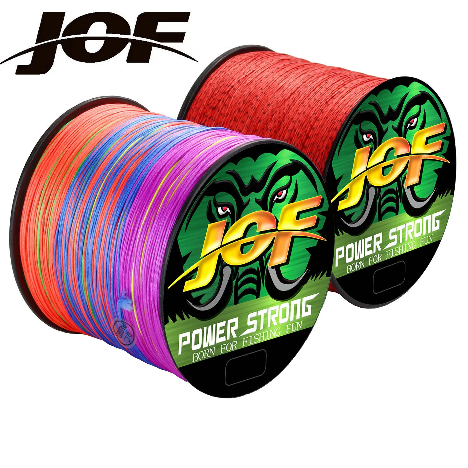 JOF Braided Fishing Line Super Strong Fly Wire 100% PE Multifilament  8 Strand 300M 500M 18LB-90LB Carp Woven Thread