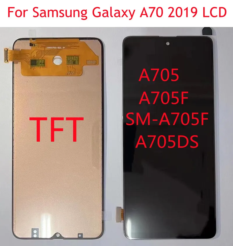 Pantalla Lcd t&aacute;ctil para m&oacute;vil, montaje de digitalizador para Samsung Galaxy A70 2019, A705, A705F, SM-A705F, A705DS-0