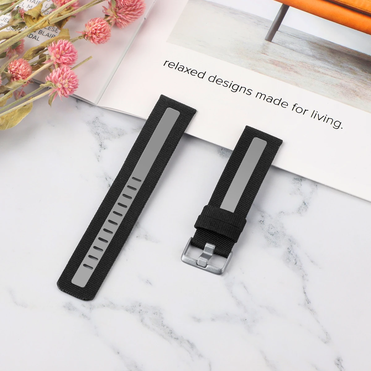 Ремешки для Fitbit Versa 2 / Lite светоотражающие полосы воздухопроницаемые тканевые