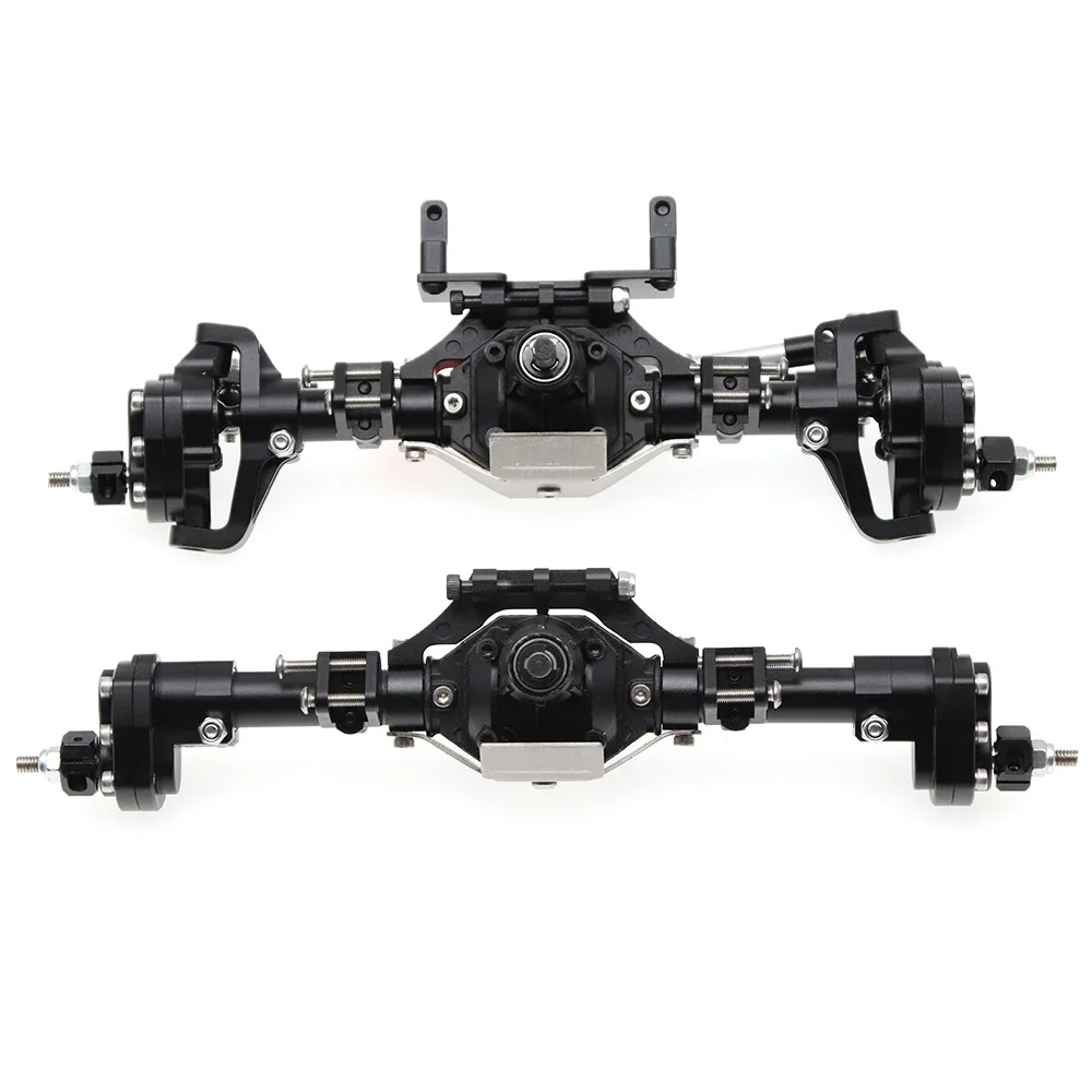 

Black/Silver/Black+Red Optional Front+Rear Portal Axle Set For Axial SCX10 II 90046/47 313mm Wheelbase RC Car Replacement Parts