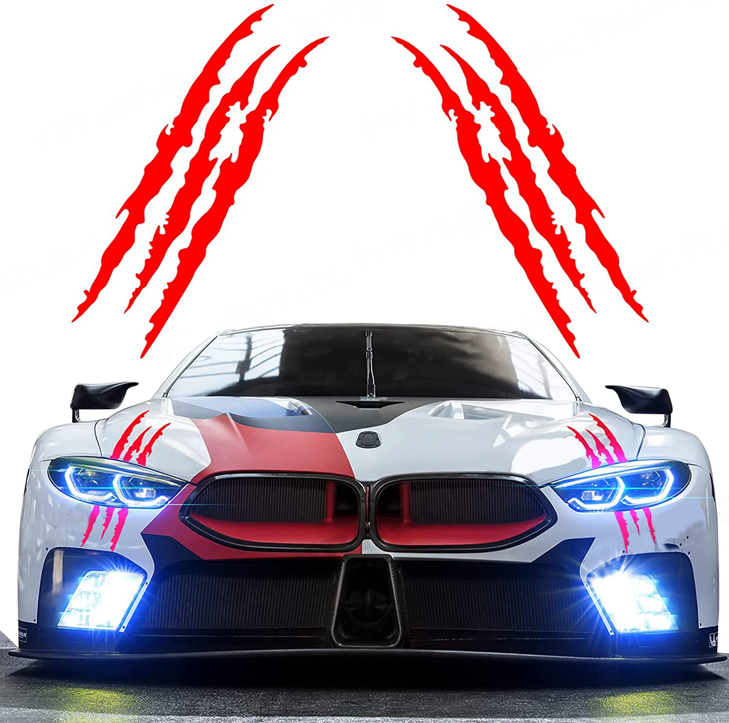 

Monster Claw Marks Headlight Car Sticker Stripes Scratch Decal Vinyl for Sports Cars SUV Pickup Truck Window Motorcycles