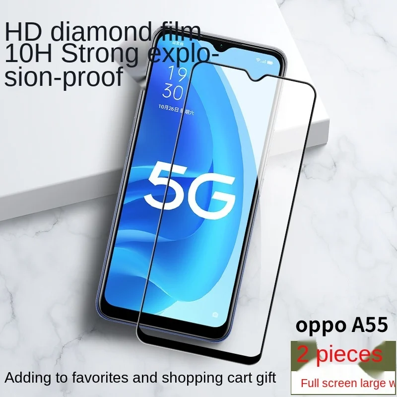 

Oppoa55 tempered film a55 full screen coverage