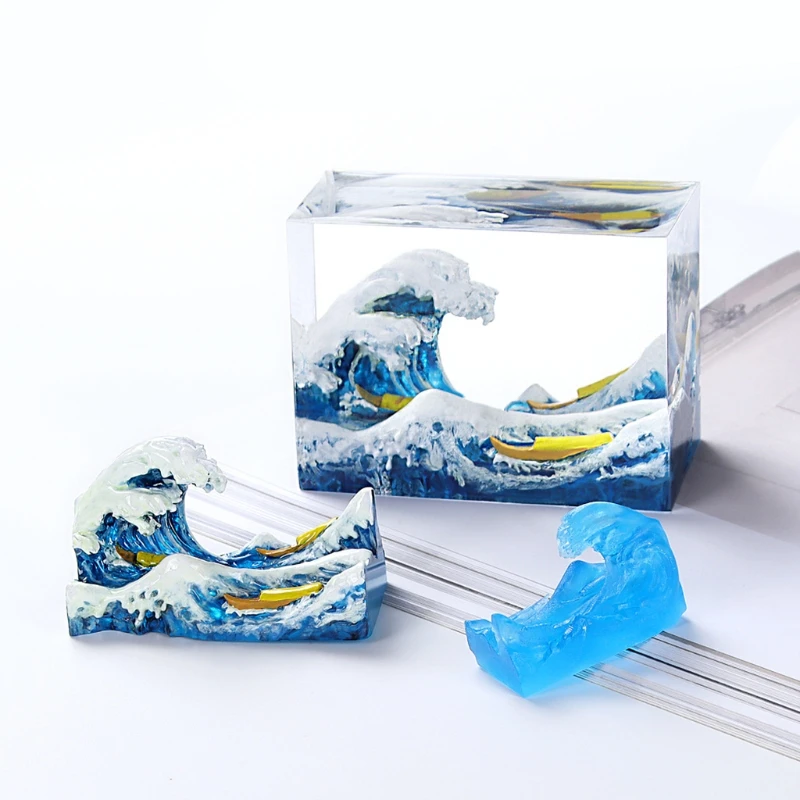 

Модель серфинга, трехмерные украшения, креативные наклейки на холодильник, клей ручной работы, японская модель с рисунком укиё