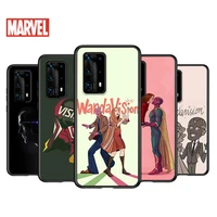 soft tpu cover cool marvel vision art for huawei p40 p30 p20 pro p10 p9 p8 lite ru e mini plus 2019 2017 black phone case