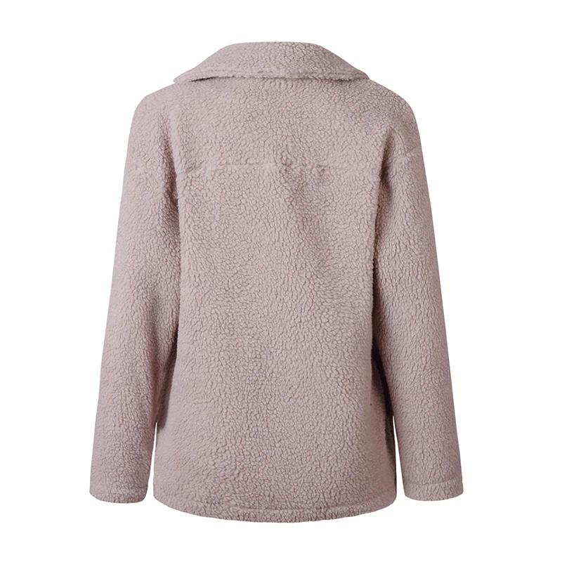 Everkaki Boho бархатное пальто куртки женские на молнии зимние толстые модные повседневные однотонные женские искусственная куртка на меху женские зима