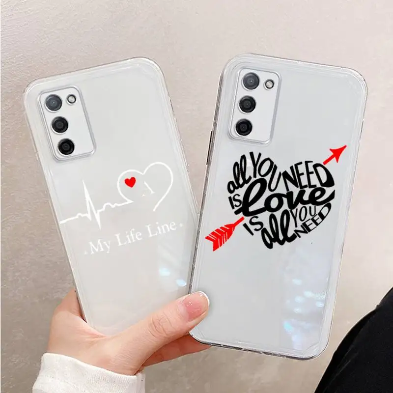 

Luxury noble custom love Phone Case For Xiaomi Mi 11 Ultra Lite 10 Redmi Note 9 8 7 9a K30S K40 Pro Transparent Coque