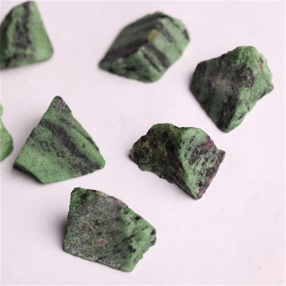 2-4cm 50g 2-4 см 50 г натуральный минеральный рубин в Fuchsite кристалл каменные чипы с лечебным действием, образцы коллекции натуральный кристалл аквариумный камень - Цвет: 2-4cm 50g