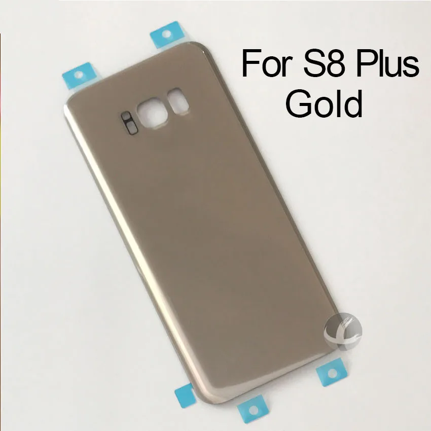 Задний стеклянный корпус+ клей для samsung Galaxy S8 Plus задняя панель Крышка батарейного отсека с логотипом
