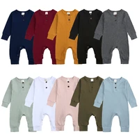 autumn newborn baby clothes baby boys girls romper cotton long sleeve jumpsuit infant clothing 0 24 months