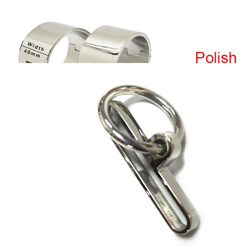 H053-R Polish 4cm Запасные части из нержавеющей стали съемное уплотнительное кольцо для фиксации воротника наручных манжет и лодыжек - Цвет: H053-R Polish 4cm