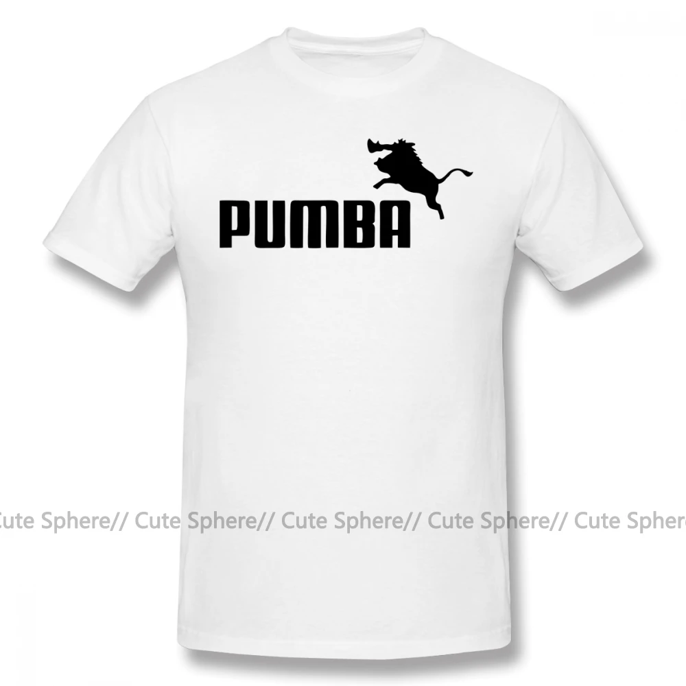 Футболка с логотипом Pumba, футболка с надписью Big Fun, футболка с коротким рукавом, Пляжная Мужская футболка с принтом, 100 хлопок - Цвет: White