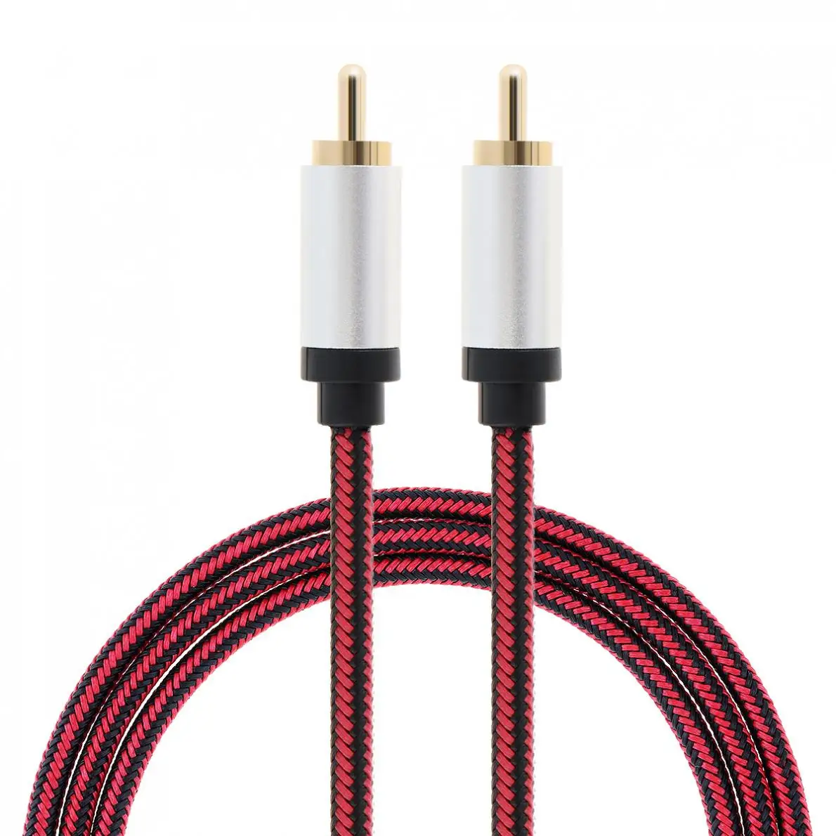 DiGiYes 1 м HiFi 5 SPDIF RCA к папа мужчине коаксиальный кабель стерео аудио нейлон видео для