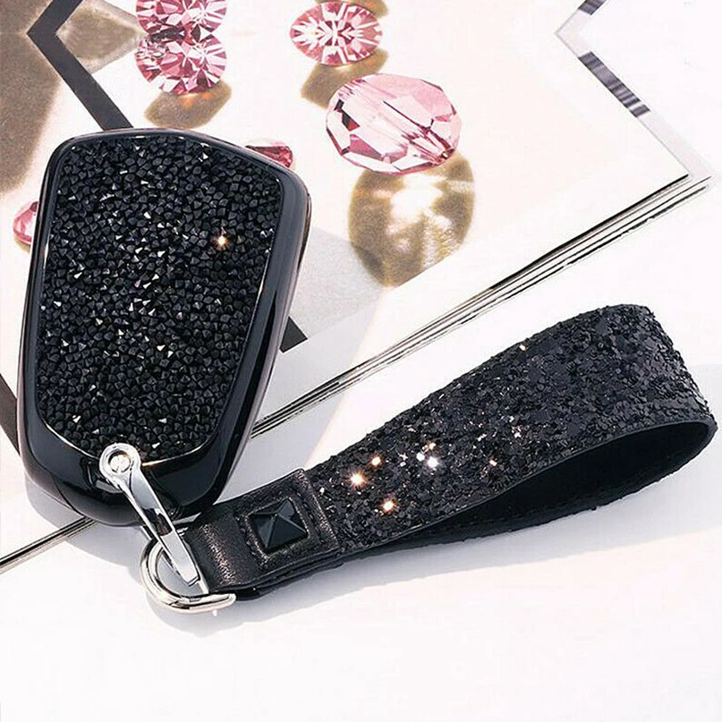 

Новый шикарный Алмазный пульт дистанционного управления, умный Хрустальный чехол для ключей, оболочка, брелок для ключей для Cadillac