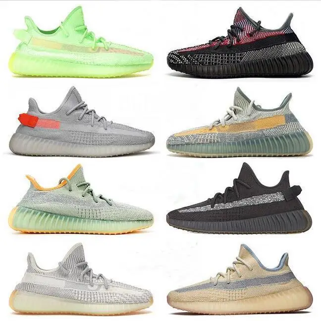 

2021 Hot Sell 350 V2 Coconut Running Shoes Female High Quality Static Black Trfrm Clay Cinder Trfrm Tail Light Boots V2 Sneakers